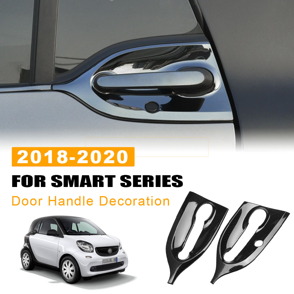 Car Door Handle Protector - 車のドアハンドルドアボウル保護ガードトリムステッカースマートフォーツー 453 2018-2020 アンチコリジョンスクラッチプロテクター