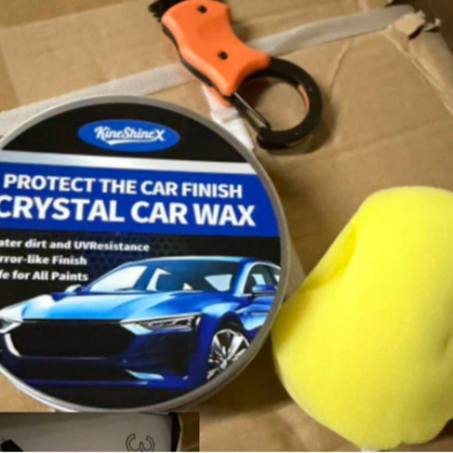 Car Wax Polishing Pad - カルナバワックスカーポリッシュセラミックコーティング - 車、トラック、SUV、RV用のエクストラグロス塗料シーラント、長持ちする撥水性光沢、塗布用パッド付属