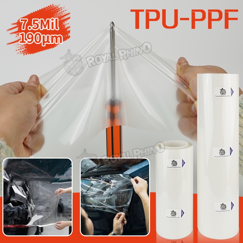 Car Door Handle Protector - 透明TPU車体塗装保護フィルムPPF 7.5ミル 傷防止 自動車ドアシルバンパーエッジガード ビニールラップステッカー