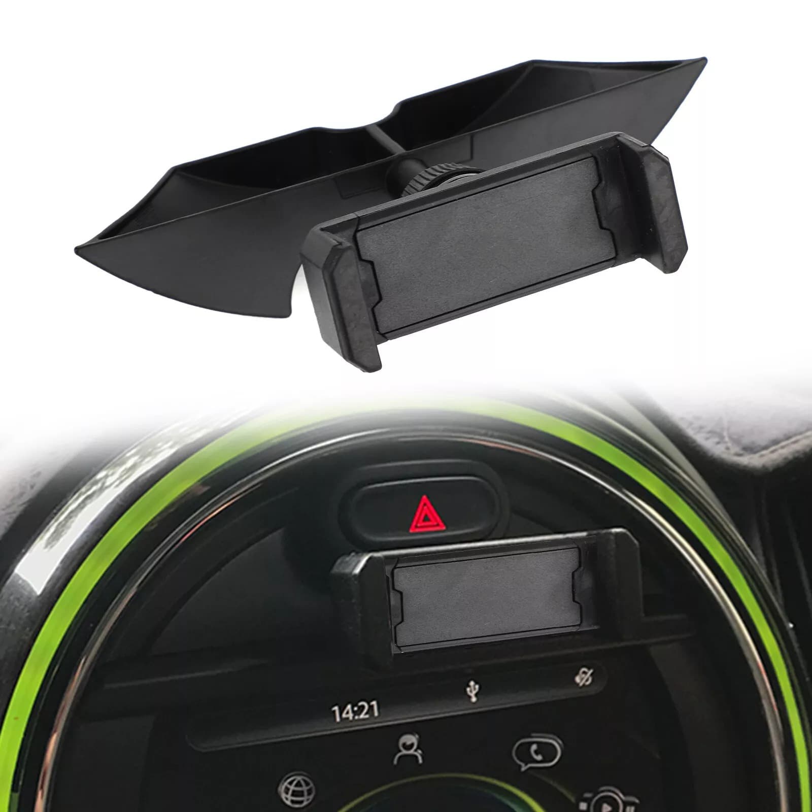 Car Accessories Uk - 金属車のフロントマウント電話スタンドホルダーユニバーサルカーインテリアアクセサリー BMW ミニクーパー F54 F55 F56