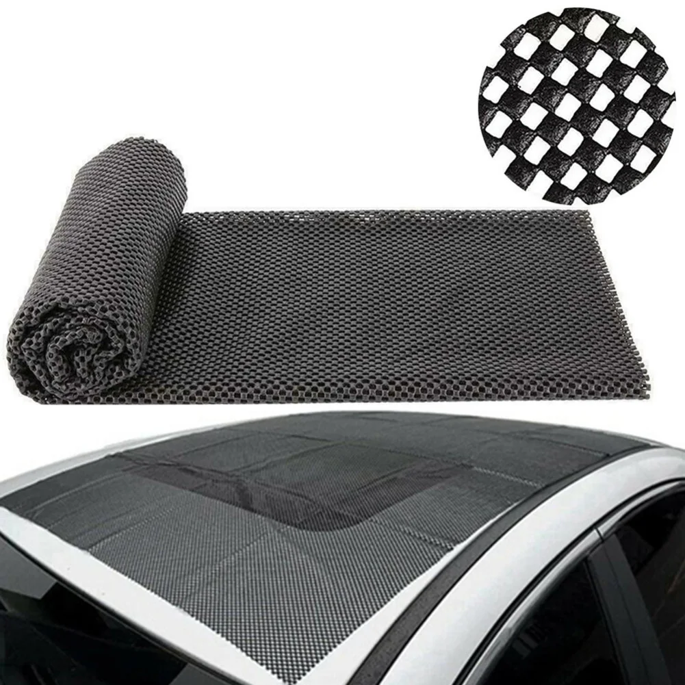 Car Cargo Net Trunk - 1個 120x100cm 車のトランク用滑り止めフレキシブルマット 車のルーフトランク用 SUVリア保護荷物用 折りたたみ式車両カーゴネット