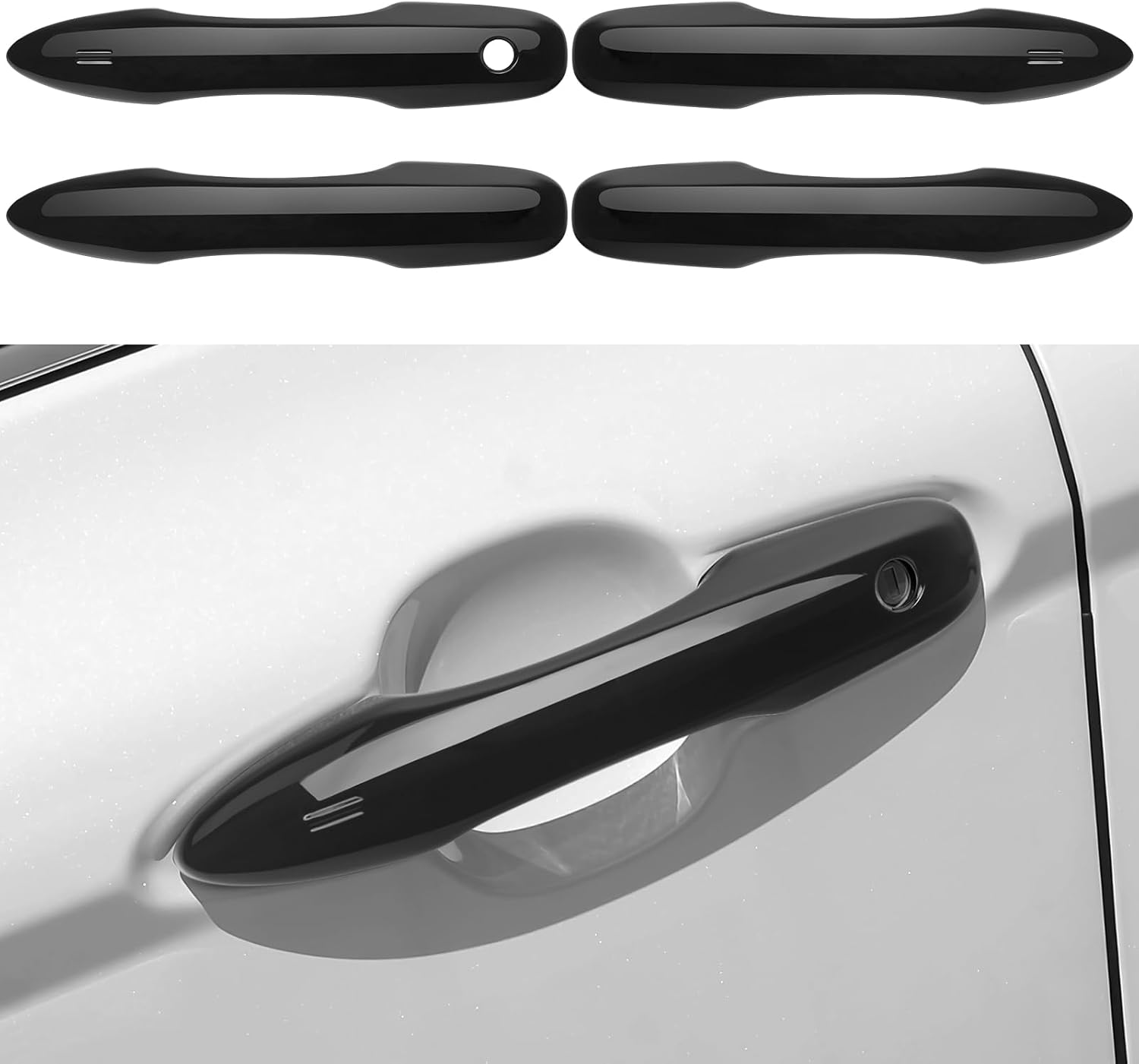 Car Door Handle Protector - トヨタ 2018-2026年式カムリ＆2019-2026年式カローラ＆2022-2026年式カローラクロス＆2016-2022年式車用ドアハンドルカバープロテクター