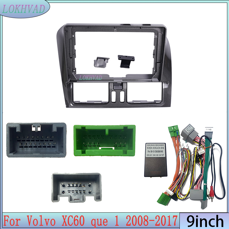 Volvo Car Accessories Xc60 - ボルボXC60 2008-2017年モデル用 9インチカーDVDラジオ アンドロイドステレオハーネス スクリーンアクセサリー ナビゲーション