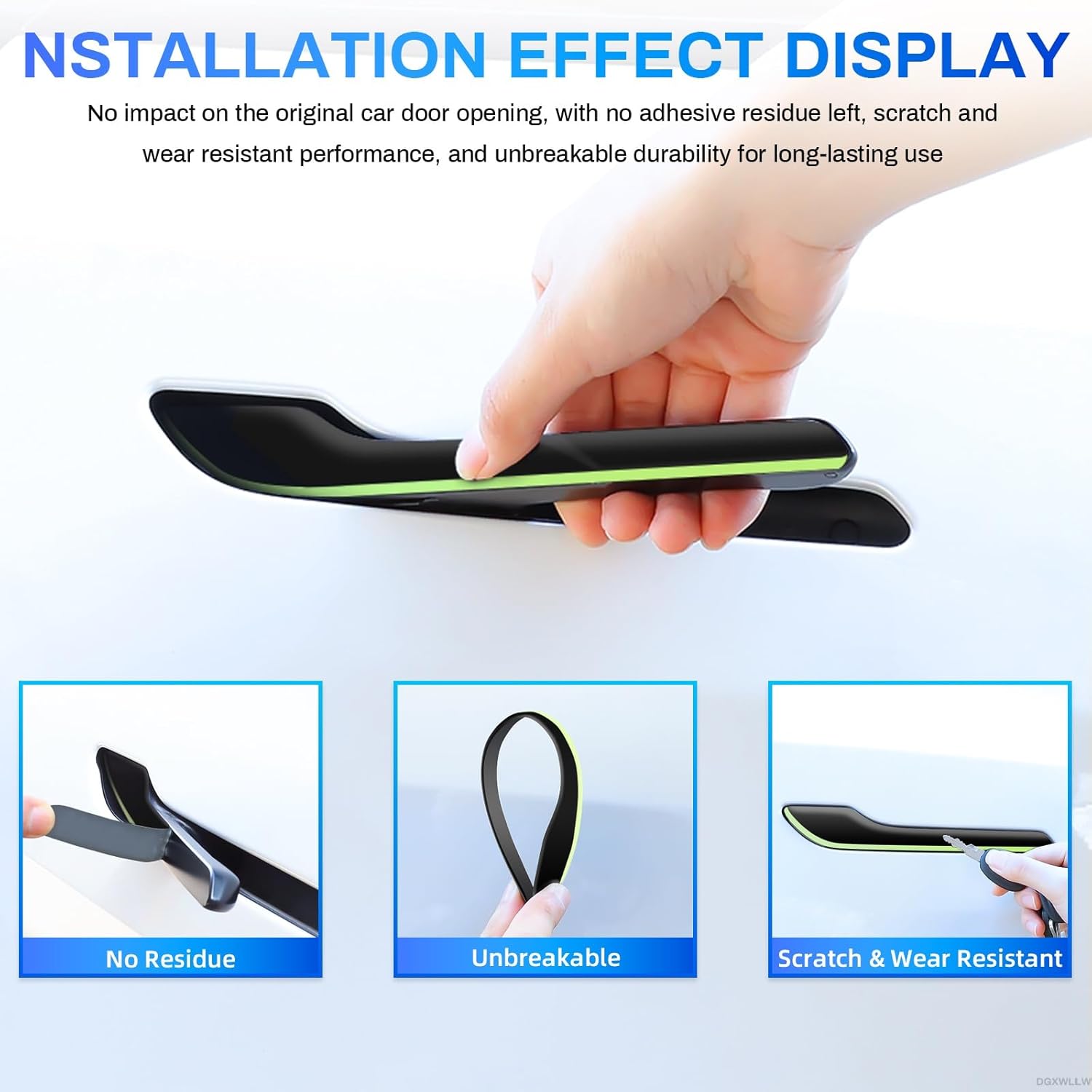 テスラ車のステッカーモデル 3 Y ハイランドジュニパー 2 - Car Door Handle Protector のレビューと価格