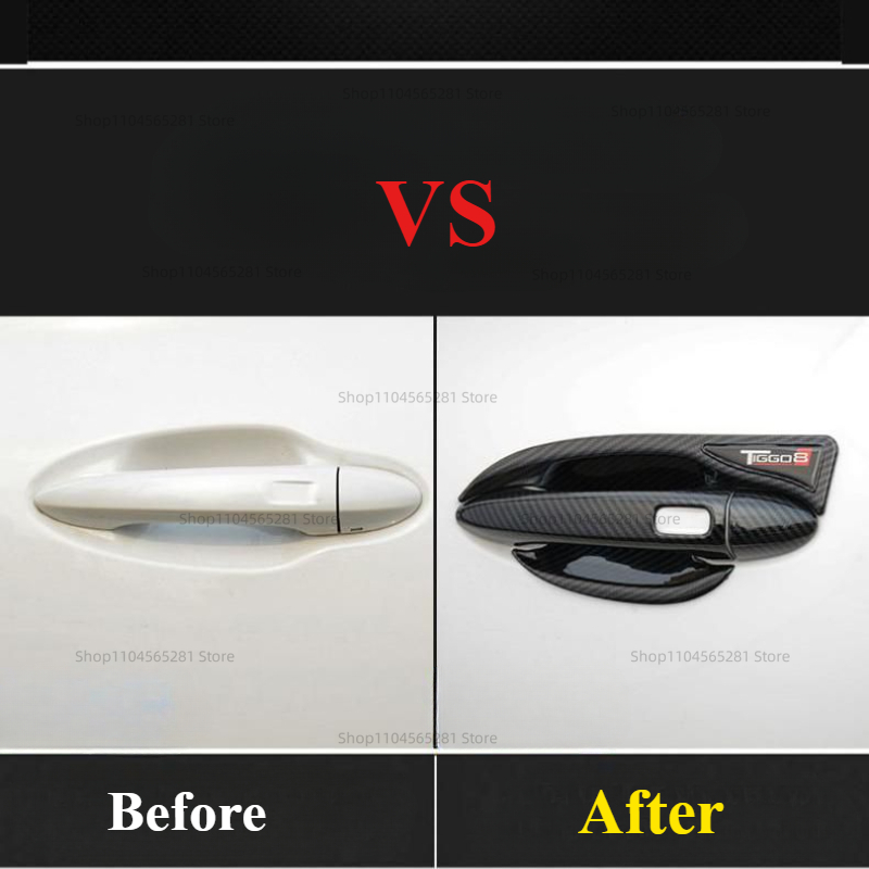 ドアハンドル奇瑞 Tiggo 8 プロアクセサリーカーボンブ - Car Door Handle Protector のレビューと価格