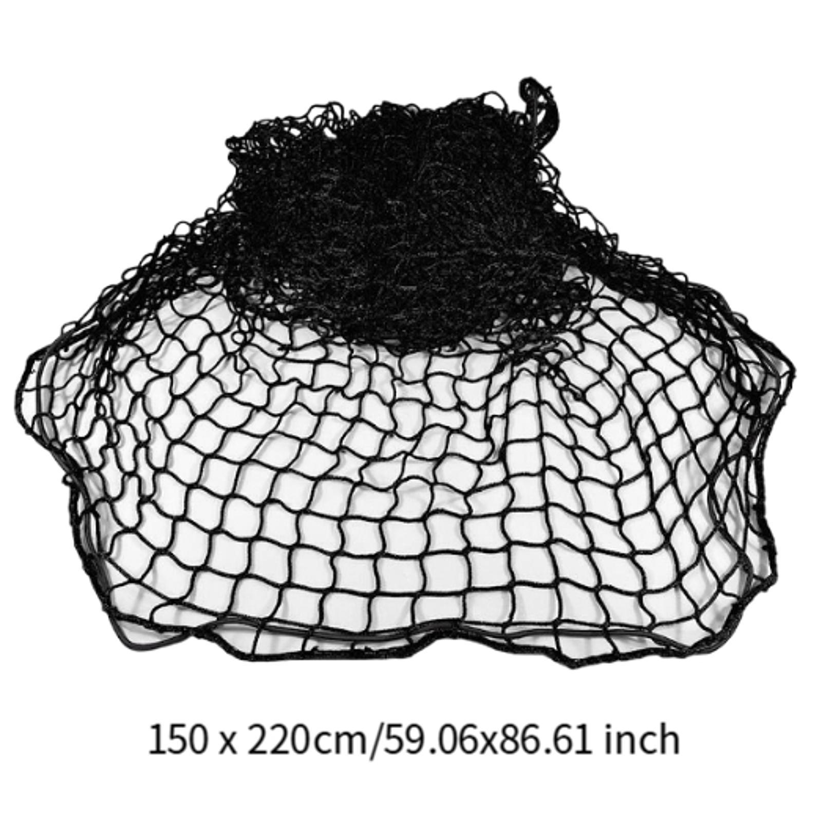 ブラックメッシュ製、多目的収納ネット。車のトランク、ピックア - Car Cargo Net Trunk のレビューと価格