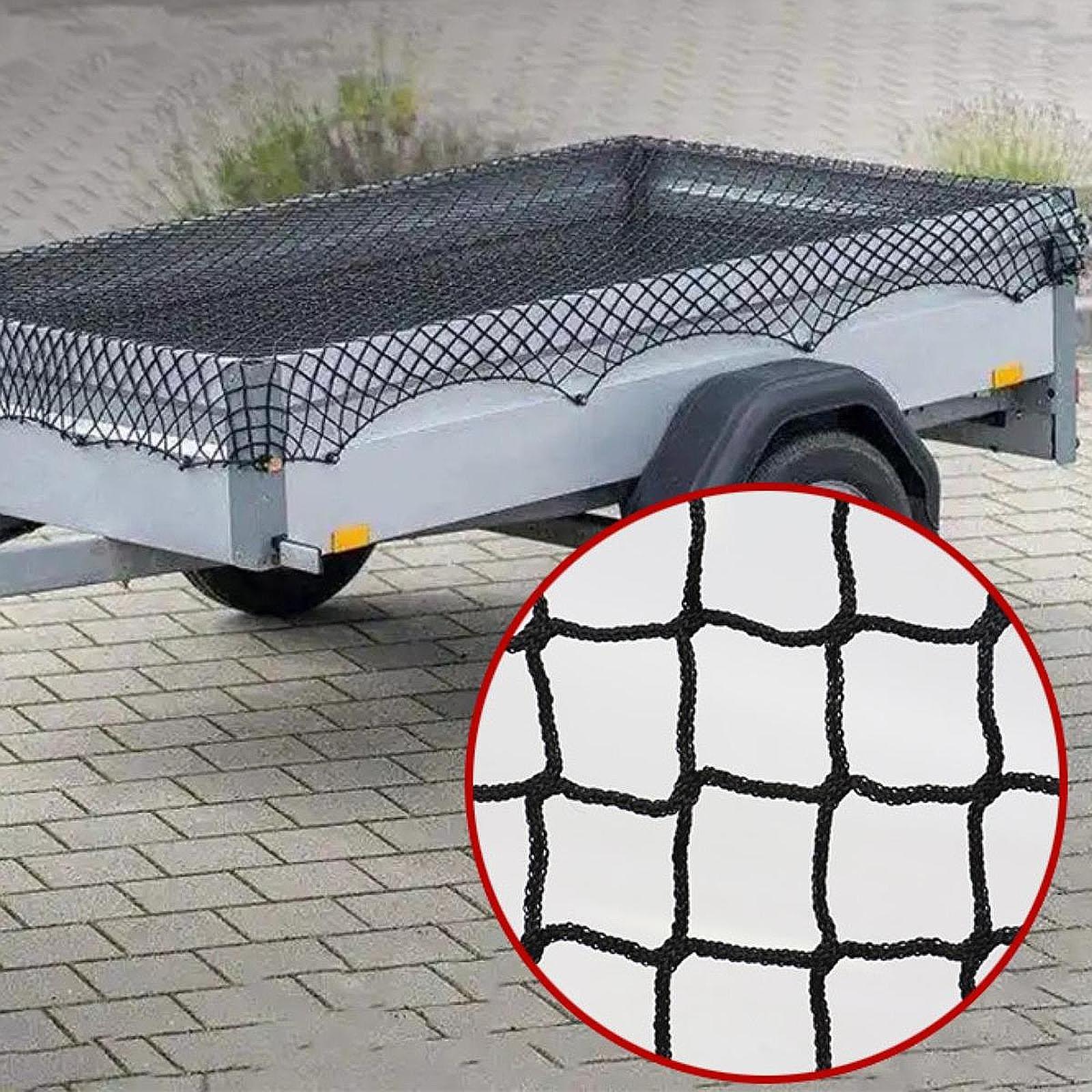 ブラックメッシュ製、多目的収納ネット。車のトランク、ピックア - Car Cargo Net Trunk のレビューと価格