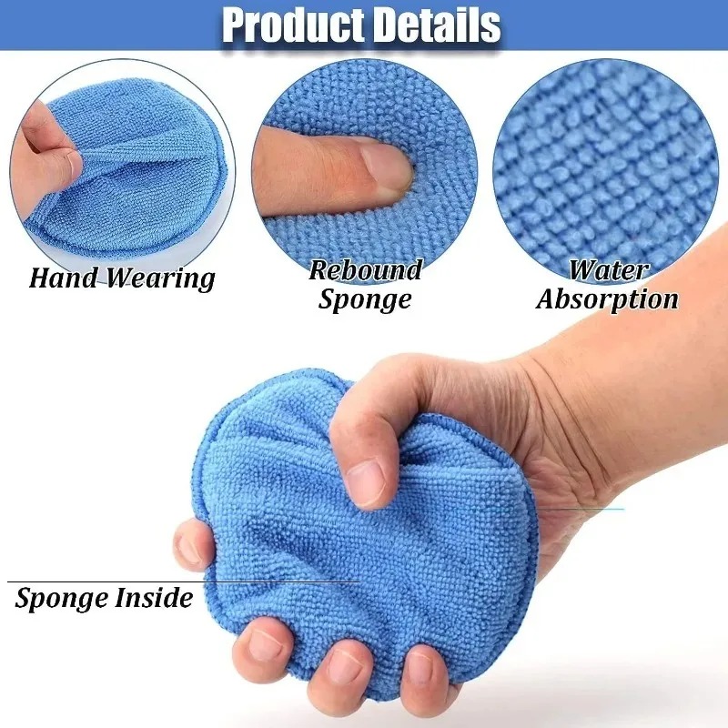10 個カーディテイリングアプリケーターパッドカーケアワック - Car Wax Polishing Pad のレビューと価格