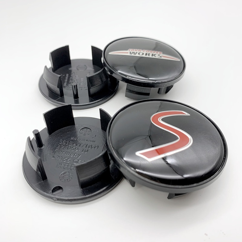 4個入り 3D 54mm 車エンブレム ホイールセンターカバ - Car Accessories Uk のレビューと価格