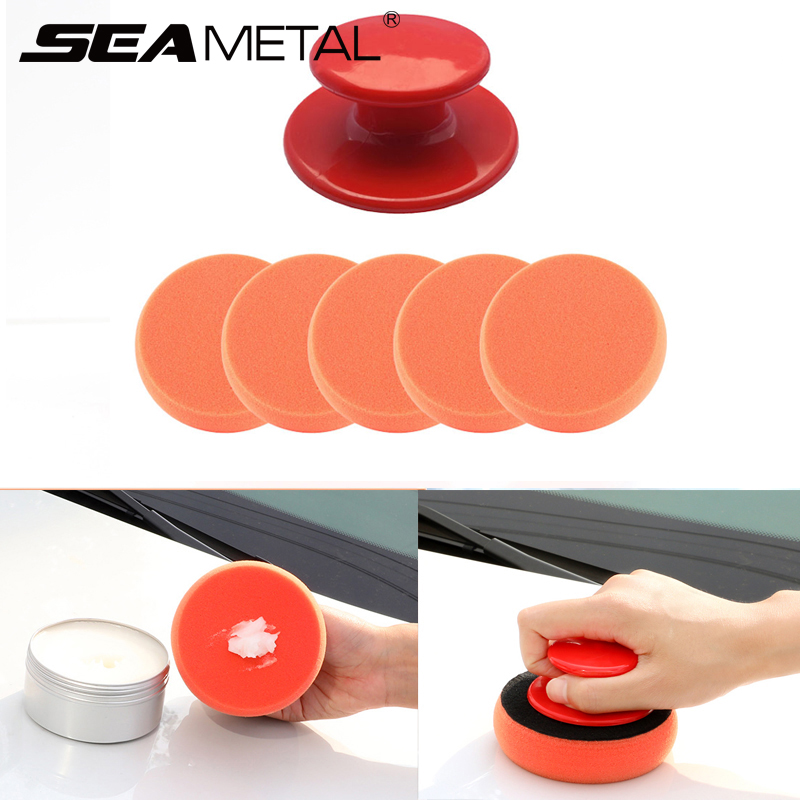 SEAMETAL 6 ピース/セット洗車ワックスポリッシュパ - Car Wax Polishing Pad のレビューと価格