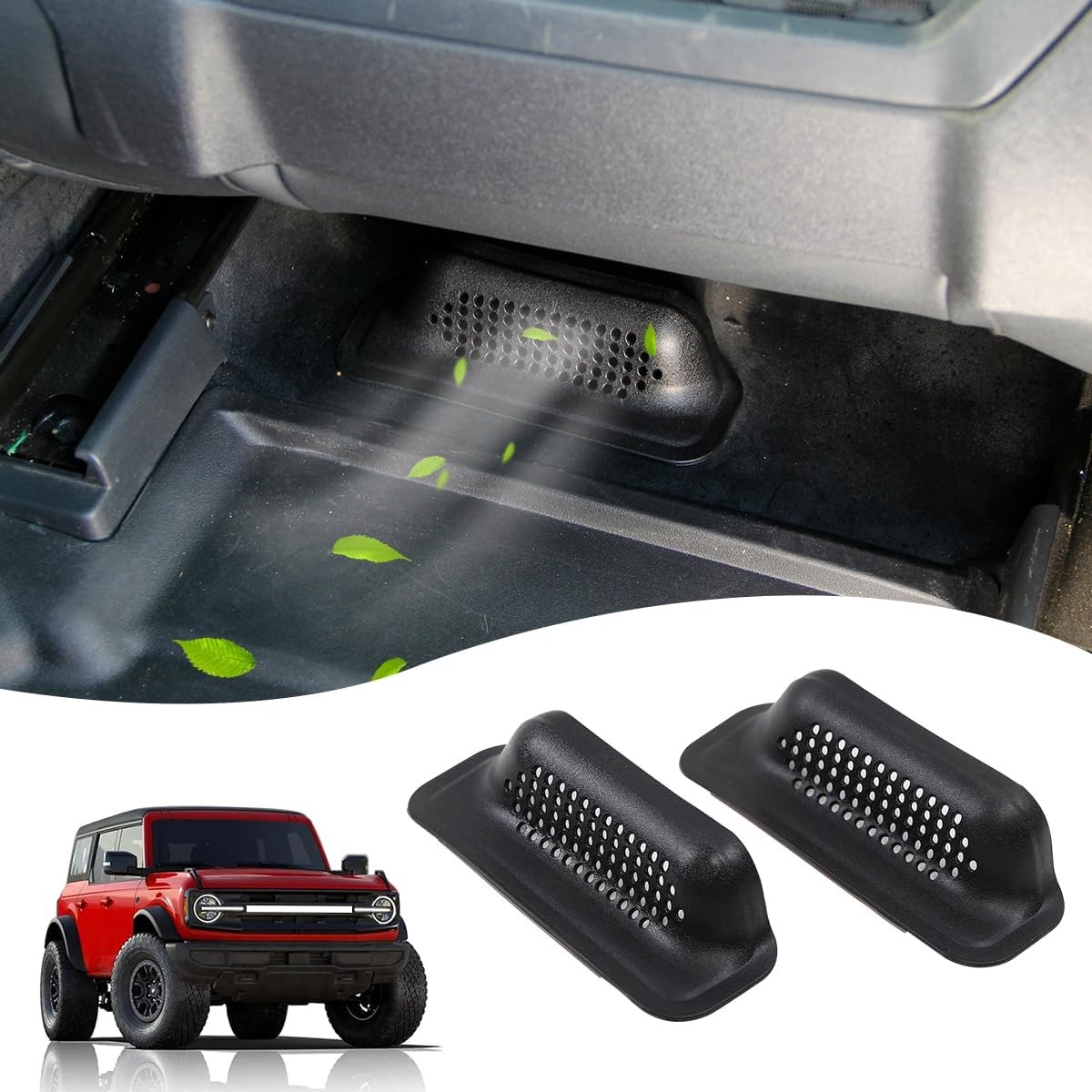 車のフロントシートベントカバー フォードブロンコ 2024  - Car Accessories Under 100 のレビューと価格