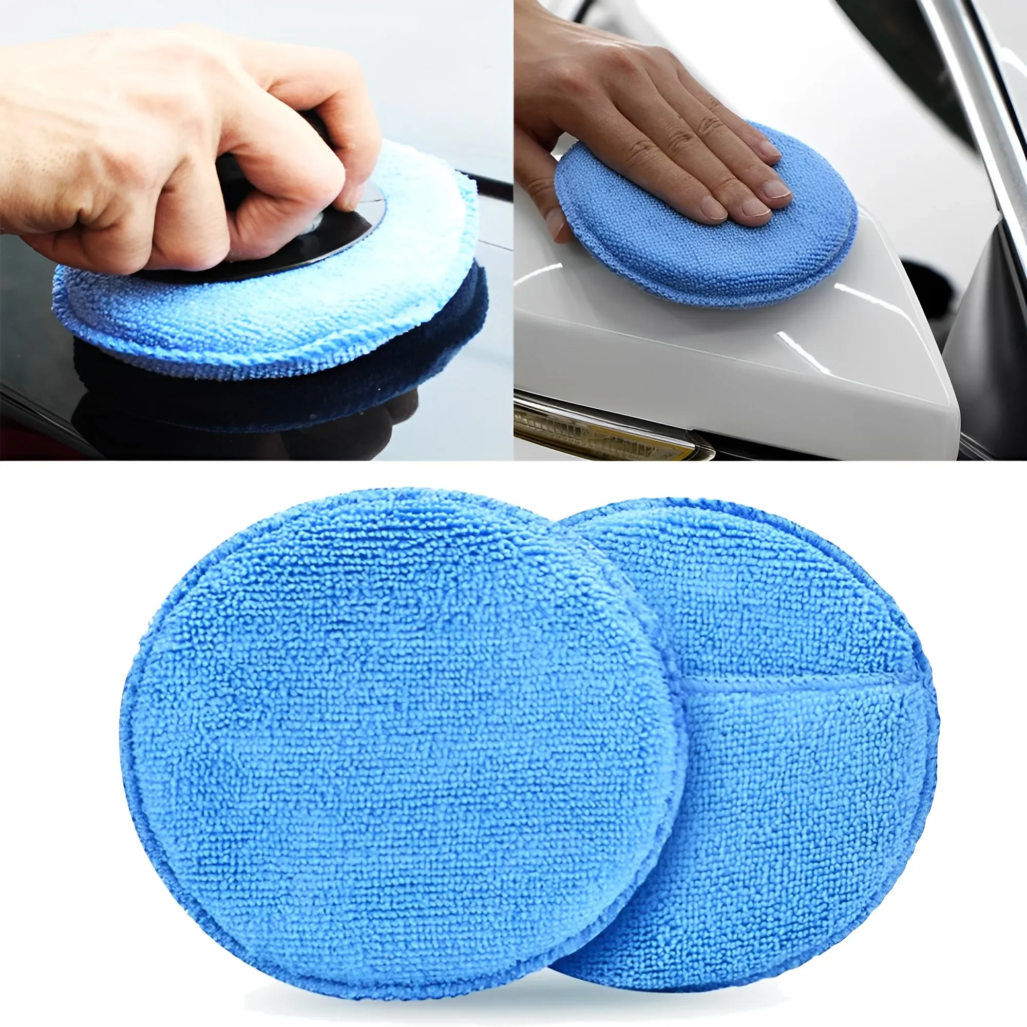 車のアプリケーターパッド,研磨スポンジ,柔らかいマイクロファ - Car Wax Polishing Pad のレビューと価格