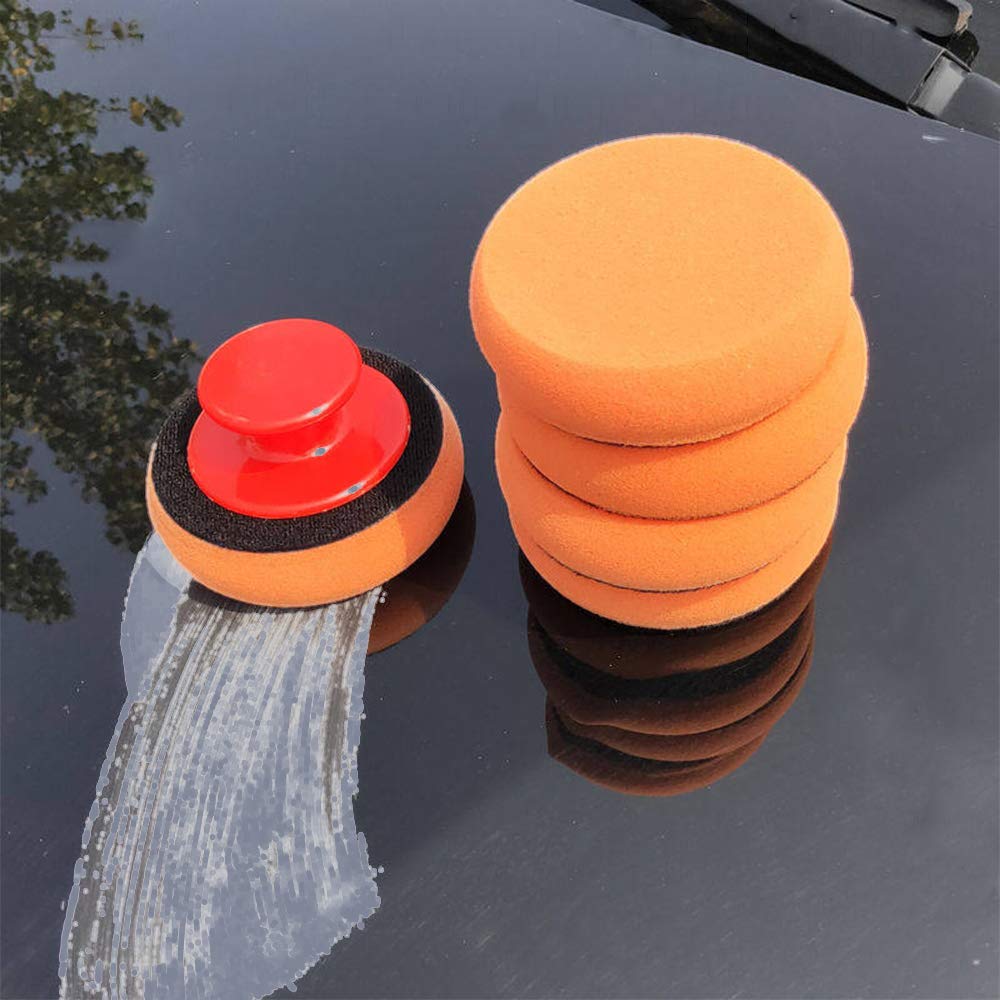 6個入りカーワックスアプリケーターパッドキット、ソフトスポン - Car Wax Polishing Pad のレビューと価格