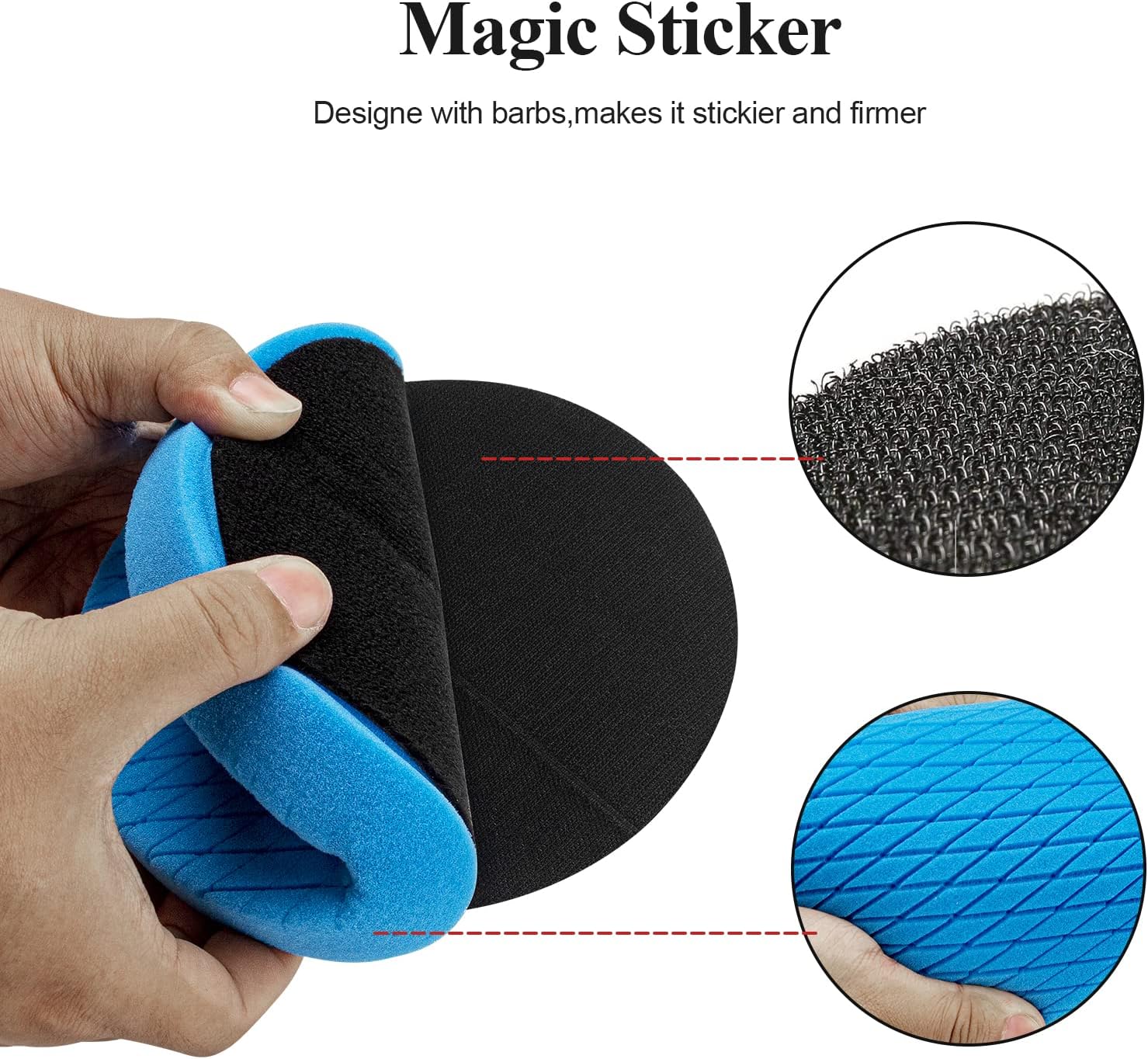 5 パック 6 インチ複合バフ研磨パッド切断スポンジパッドキ - Car Wax Polishing Pad のレビューと価格