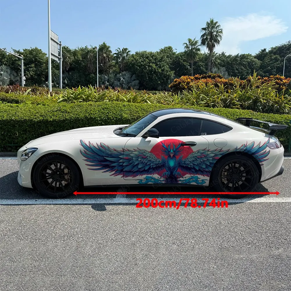 2 個のカラフルなフェニックスカーサイドラップ、自己粘着 P - Car Accessories Phoenix のレビューと価格