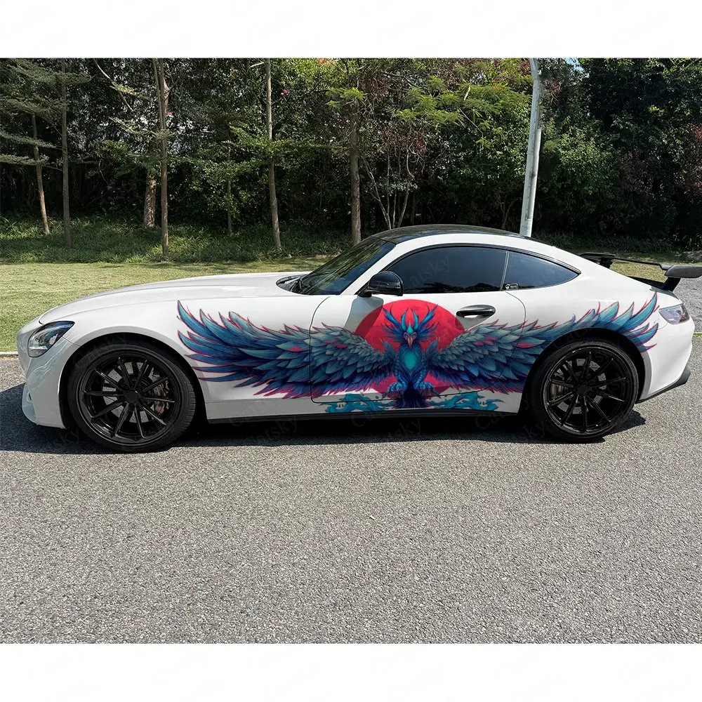 2 個のカラフルなフェニックスカーサイドラップ、自己粘着 P - Car Accessories Phoenix のレビューと価格
