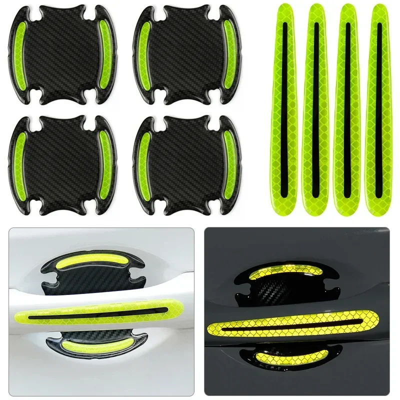 8個入り 車のドアハンドルプロテクター 安全警告 反衝突 防 - Car Door Handle Protector のレビューと価格
