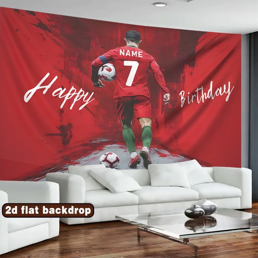 2Dフラットカスタム誕生日バナー、サッカーをテーマにした名前 - Car Accessories Banner のレビューと価格