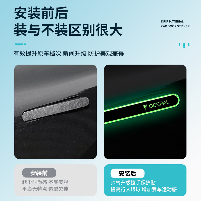 OMIG 長安深藍S05用 ドアハンドルプロテクター 傷防止 - Car Door Handle Protector のレビューと価格