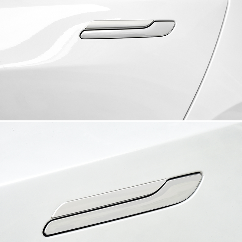 4 個ドアハンドルラップカバープロテクターステッカーテスラモ - Car Door Handle Protector のレビューと価格