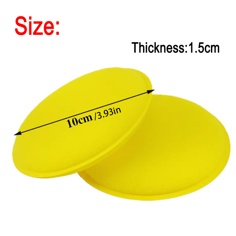 12個入り 再利用可能な黄色い丸型研磨スポンジ、ワックス塗布 - Car Wax Polishing Pad のレビューと価格