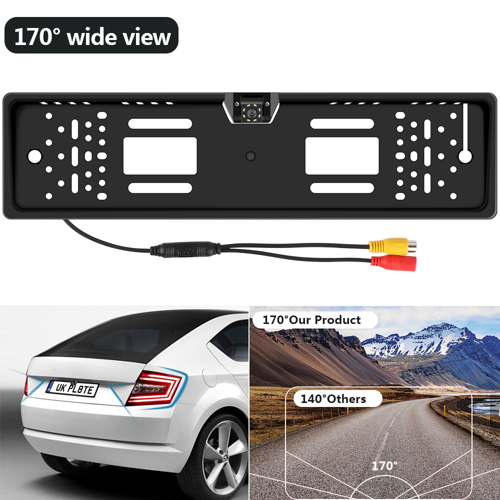 12V 車のリアビューカメラ 4/8 LED ヨーロッパ英国 - Car Accessories Uk のレビューと価格