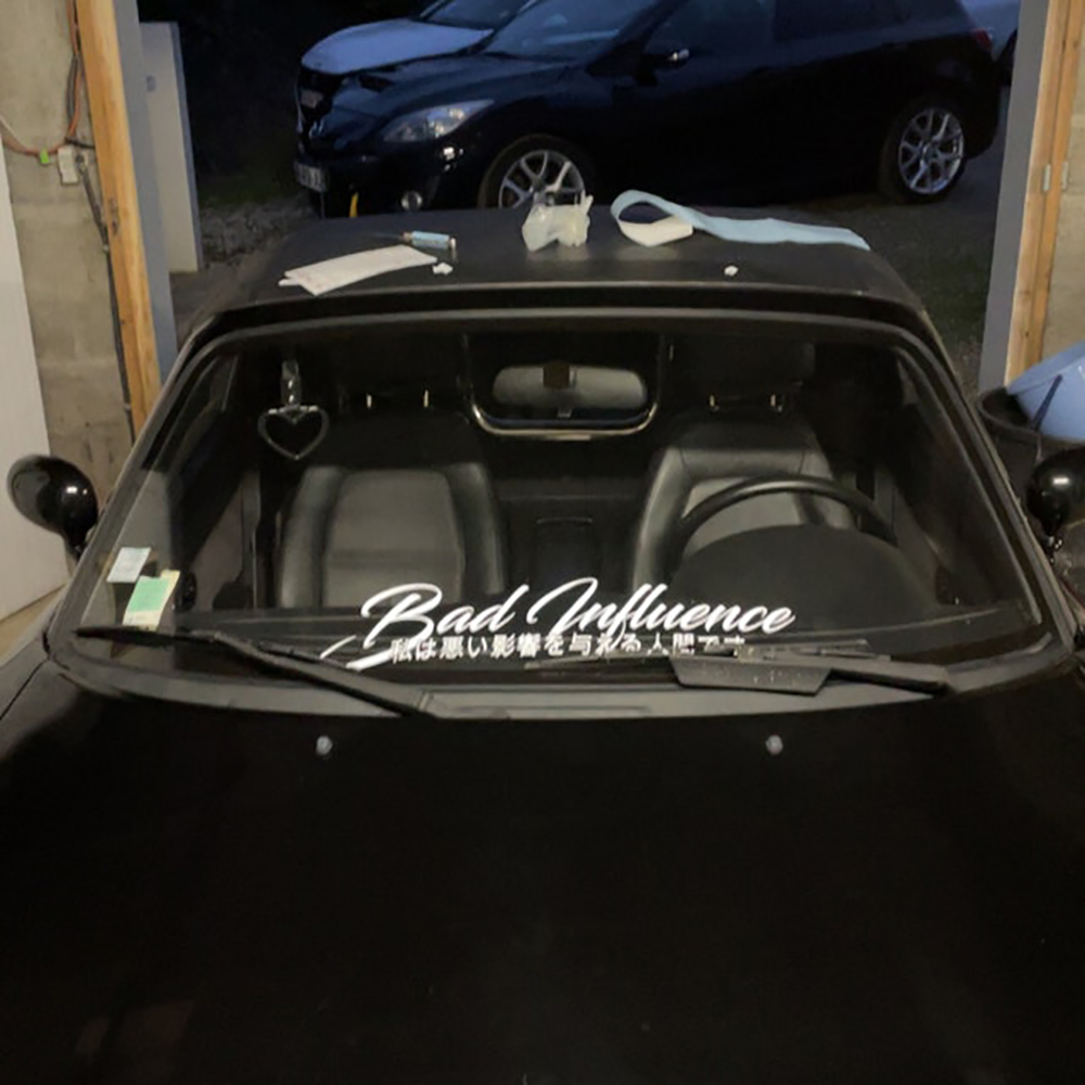 ビニールフロントガラスバナー装飾ステッカー、チューニングアク - Car Accessories Banner のレビューと価格