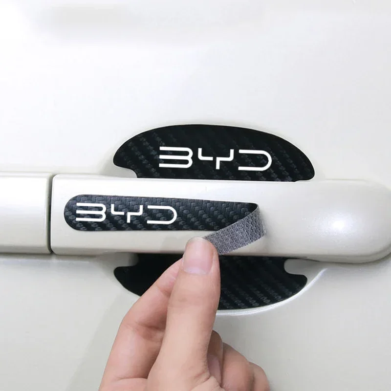 8個入り カーボンファイバー製 車のドアハンドルボウル傷防止 - Car Door Handle Protector のレビューと価格