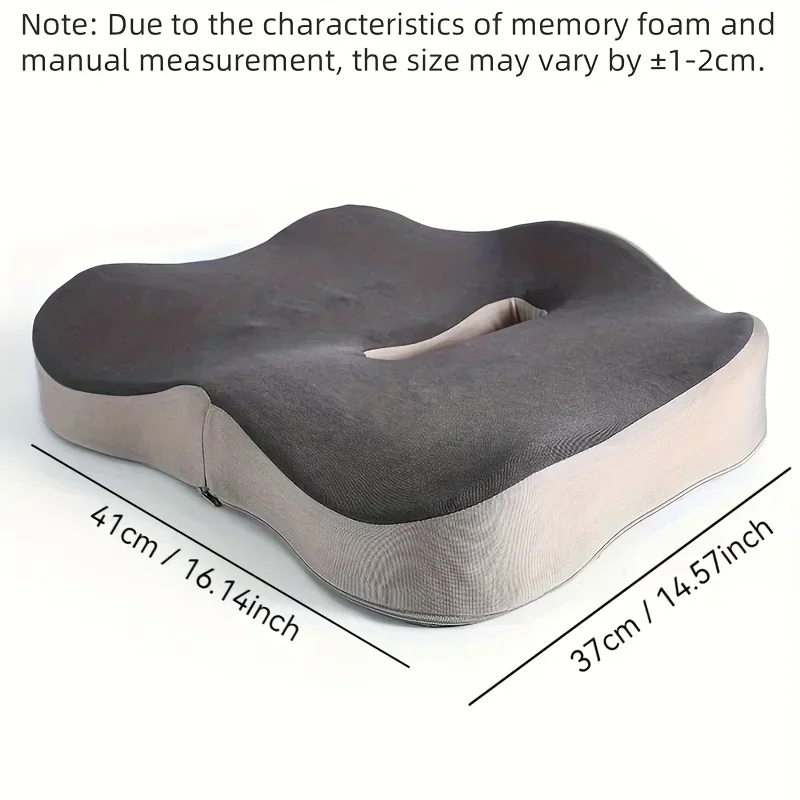 メモリーフォーム製シートクッション1個 - 3Dエルゴノミッ - Car Seat Cushion Memory Foam のレビューと価格