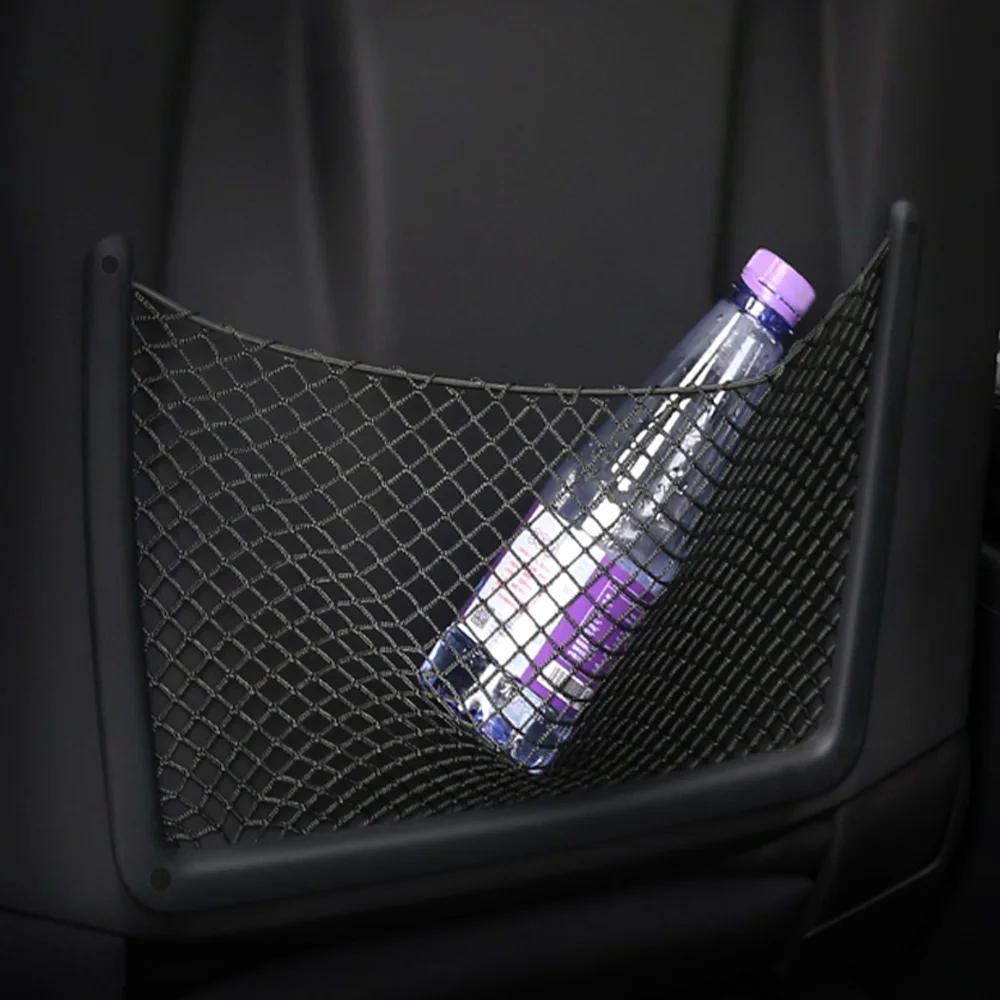 車の後部座席バックストリングネットメッシュ収納ポケットオーガ - Car Cargo Net Trunk のレビューと価格