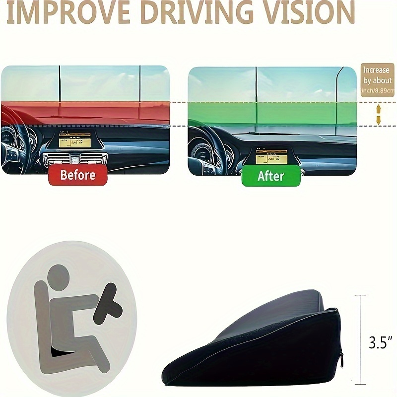 2-in-1カーシートクッションランバーピロー、ユニバーサル - Car Seat Cushion Memory Foam のレビューと価格