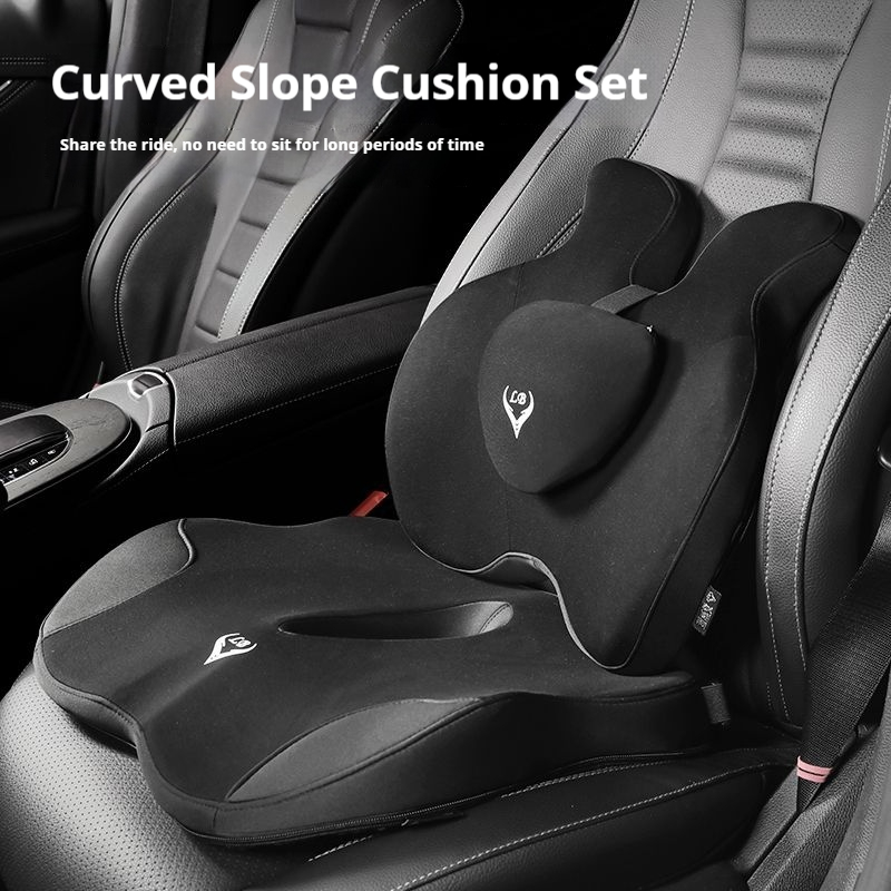 メモリーフォームオフィスチェアクッションカーシートサポート腰 - Car Seat Cushion Memory Foam のレビューと価格