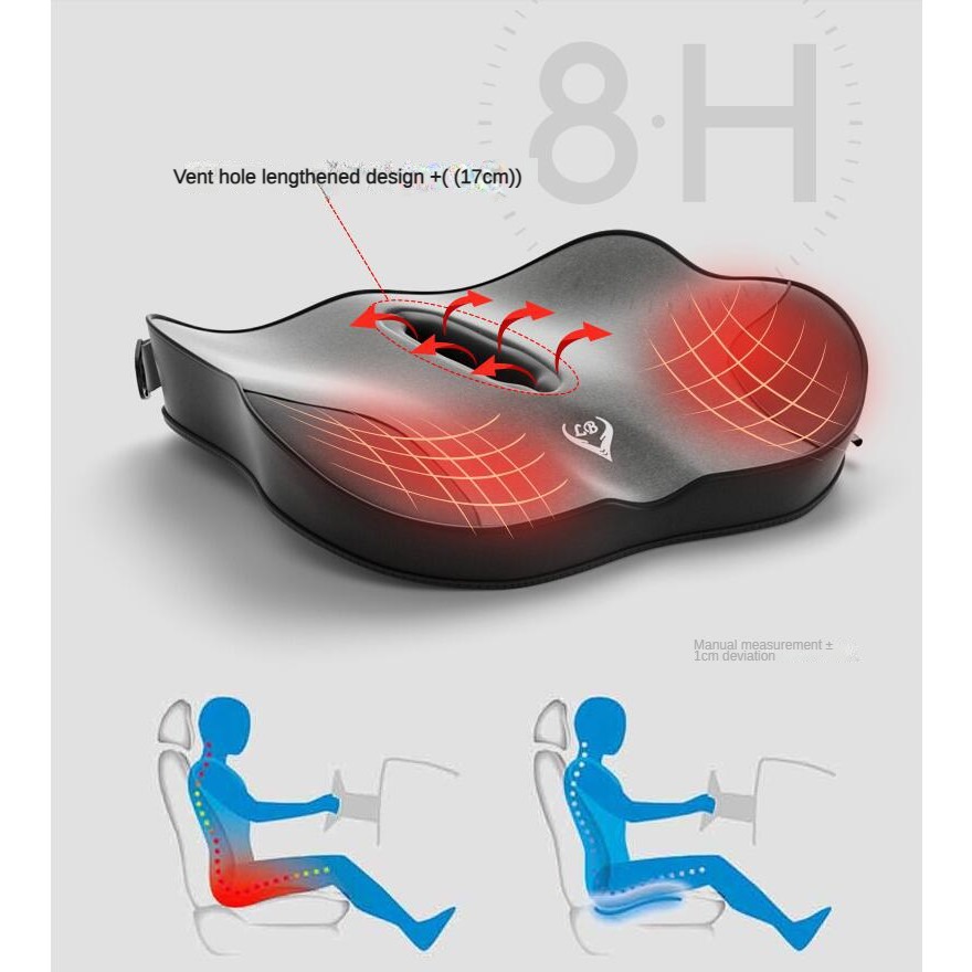 メモリーフォームオフィスチェアクッションカーシートサポート腰 - Car Seat Cushion Memory Foam のレビューと価格