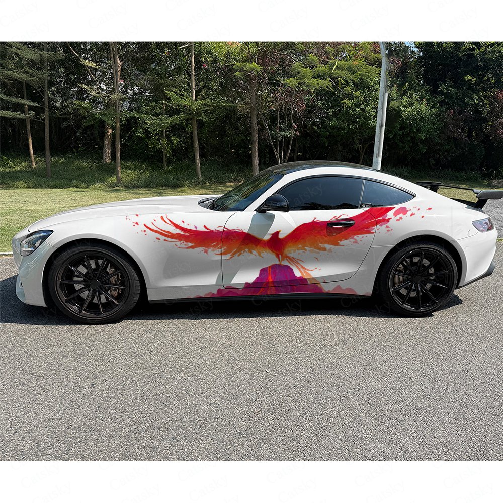 火山フェニックスカーサイドラップ2枚、自己粘着性PVC防水＆ - Car Accessories Phoenix のレビューと価格